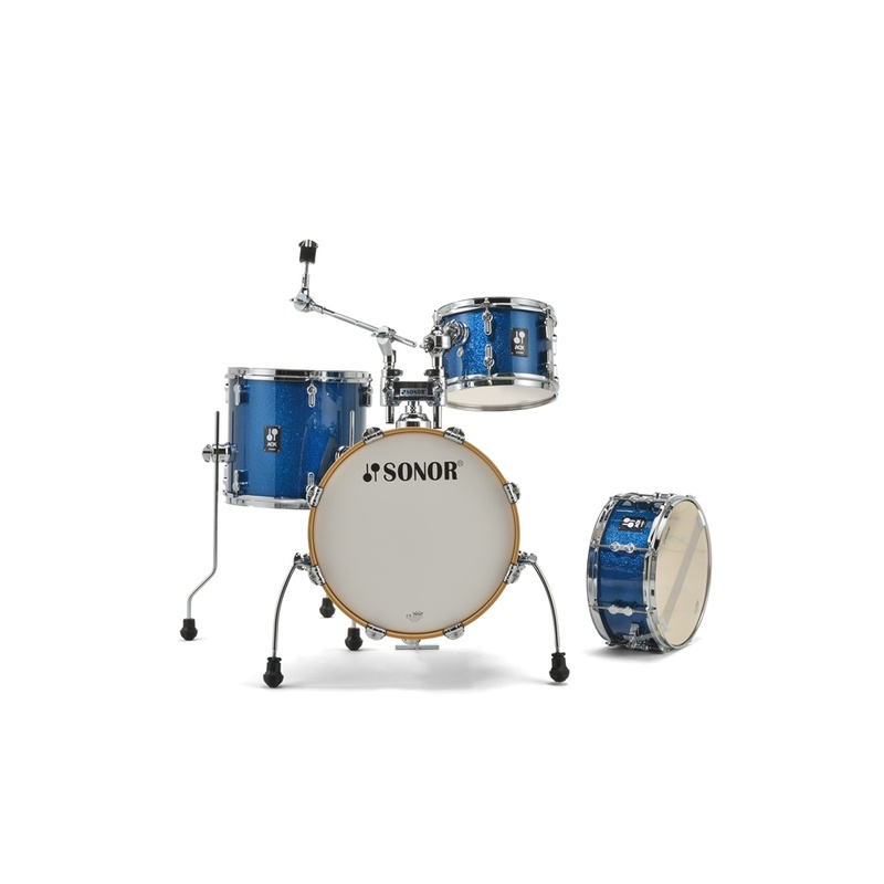 SET DE BATERÍA ACÚSTICA SONOR AQX JUNGLE BOS BLUE OCEAN SPARKLE