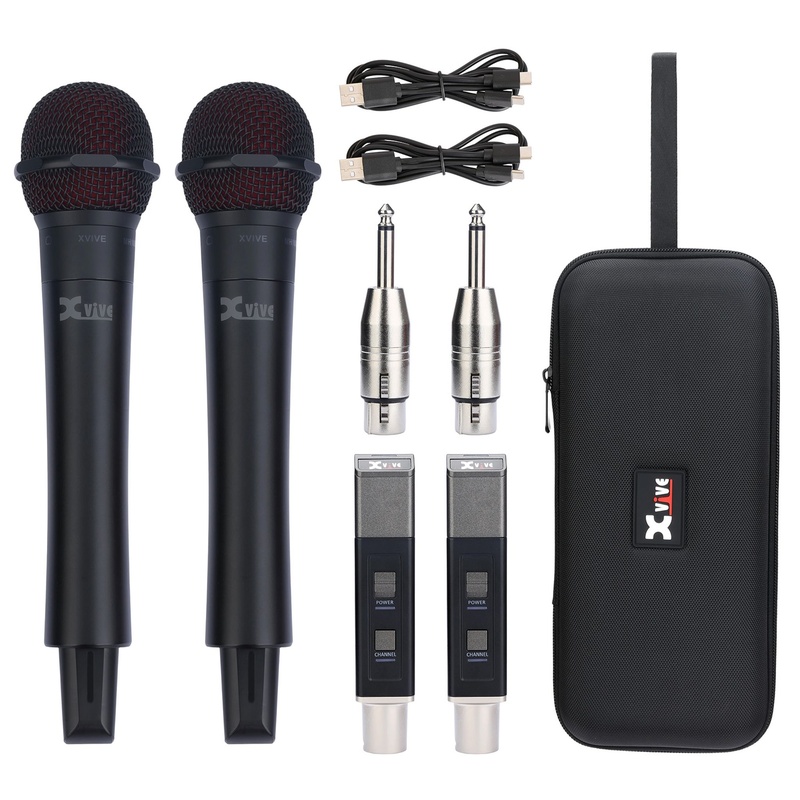 MICROFONOS INALÁMBRICOS DE MANO XVIVE M5D BK