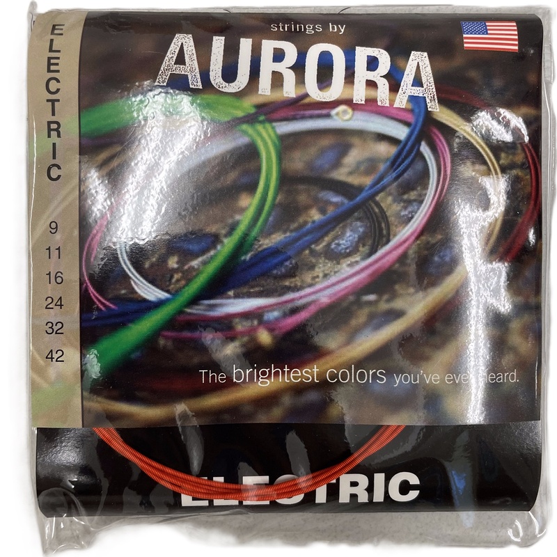 CUERDAS GUITARRA ELÉCTRICA AURORA STRINGS NITRO ORANGE 9-42