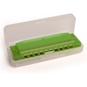 ARMÓNICA DIATÓNICA HOHNER TRANSLUCENT HARP GREEN HARDCASE