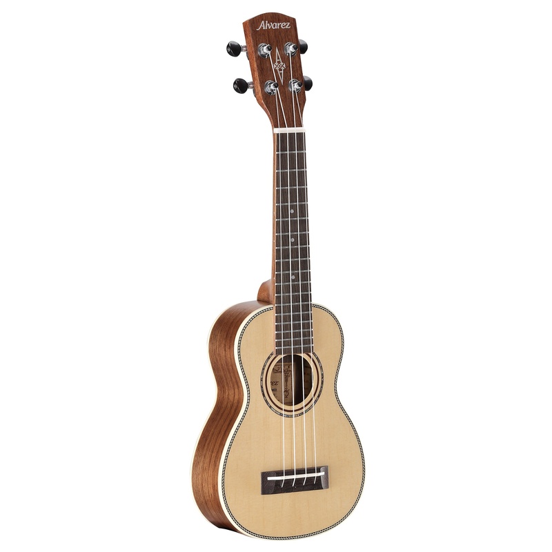 Ukelele Soprano Alvarez Au70Ws Bk