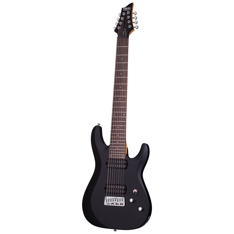 Guitarra Eléctrica Schecter C-8 Deluxe 7-String Sbk