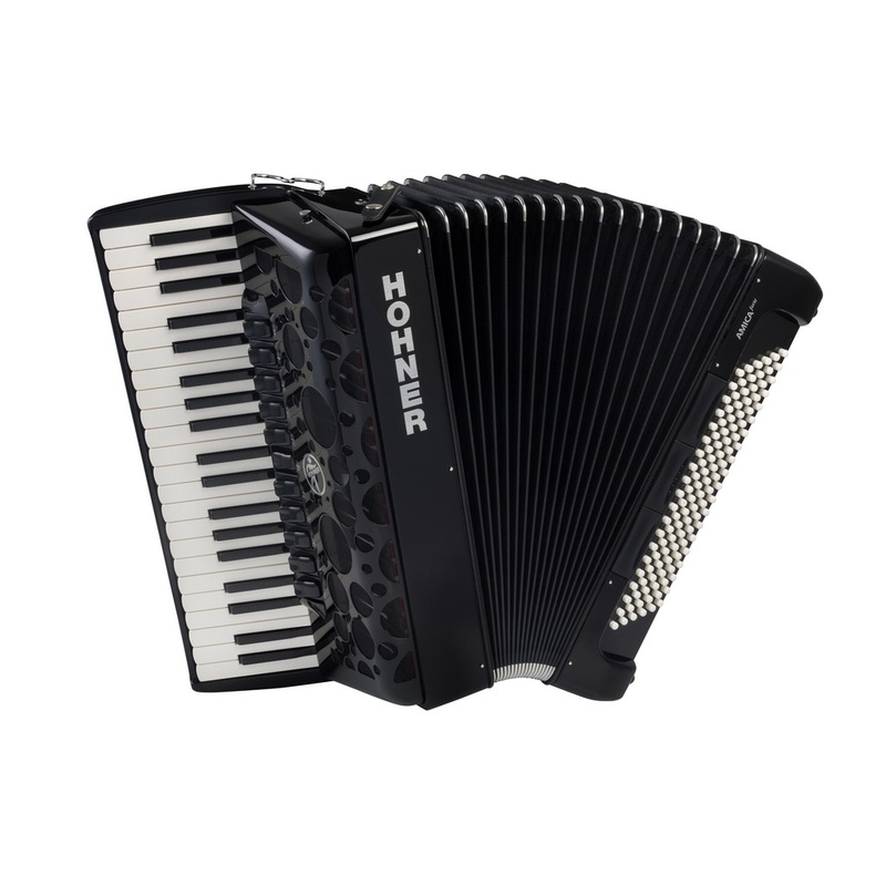 Acordeón Hohner Amica Forte Iv 120 Bk