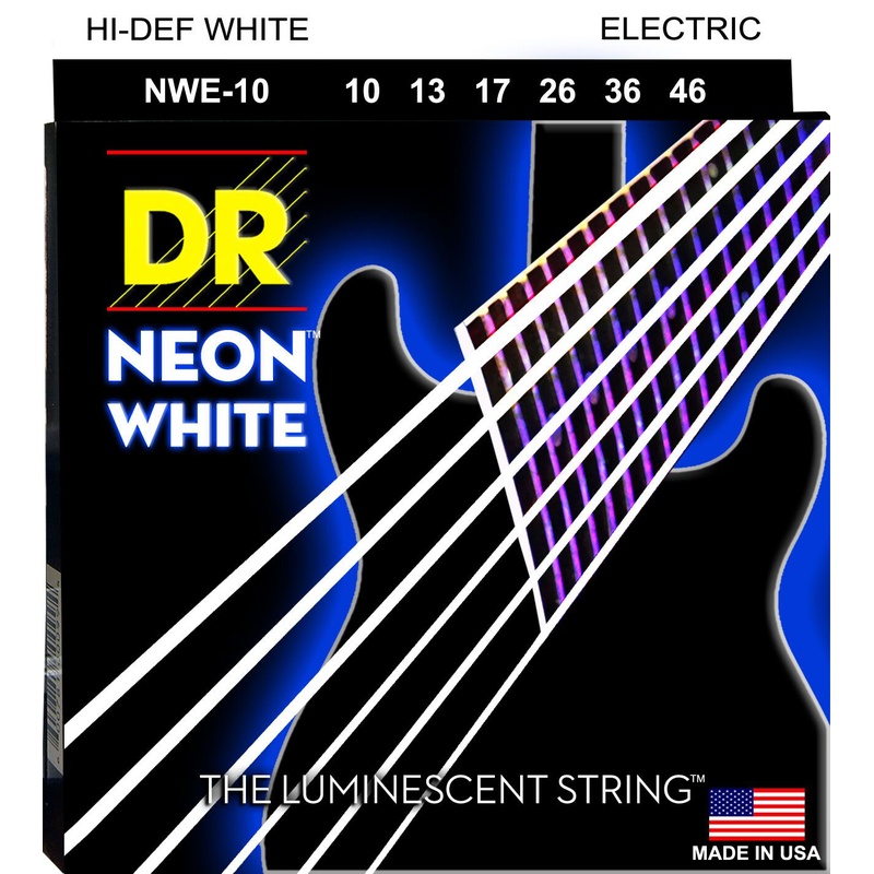 Cuerdas Guitarra Eléctrica Dr Nwe-10 Neon Wh