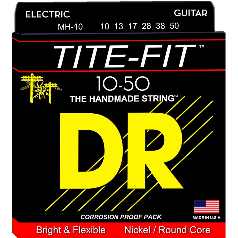 CUERDAS GUITARRA ELECTRICA DR MH-10 TITE-FIT