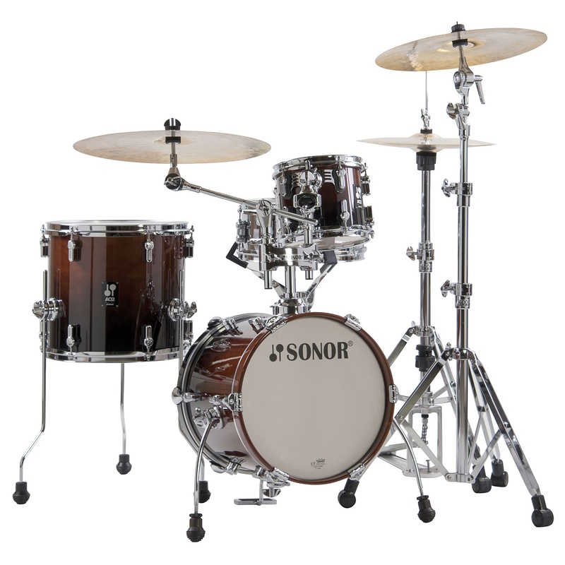 Set De Batería Acústica Sonor Aq2 Safari Brown Fade