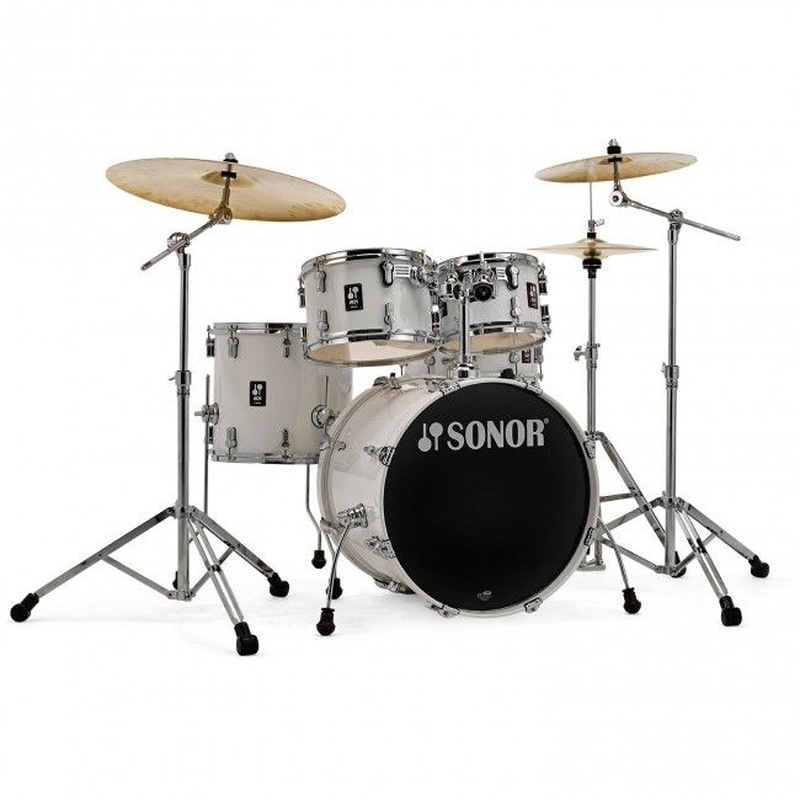 Set De Bateria Acustica Sonor Aq1 Studio Pw Wh