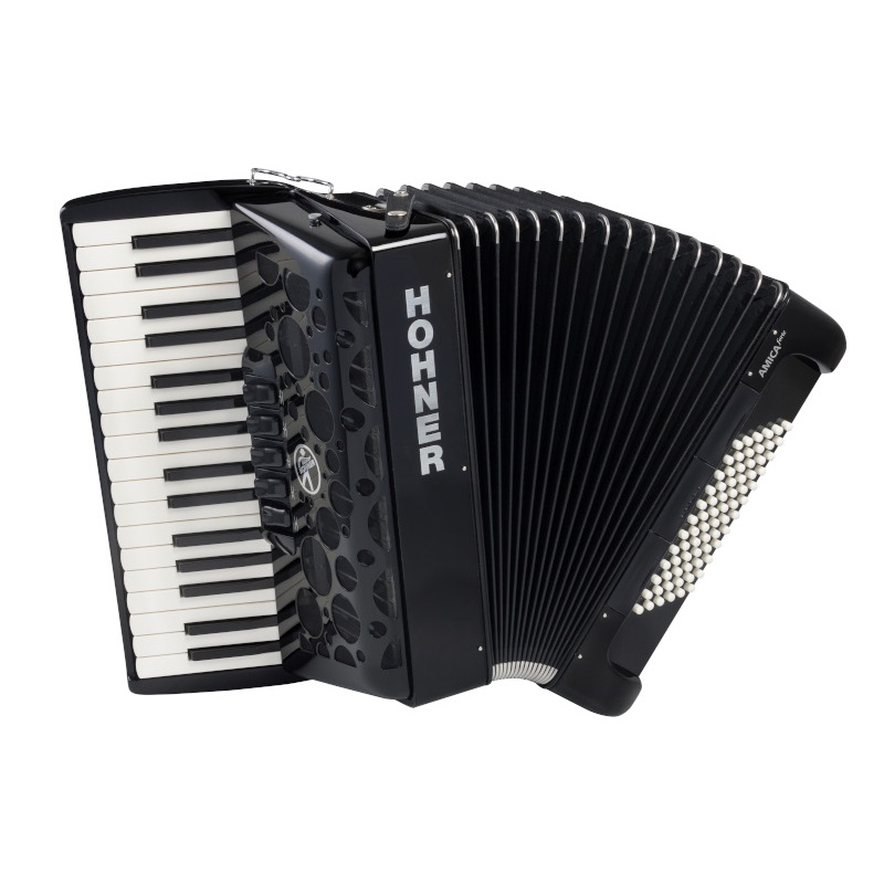 ACORDÉON DE PIANO CROMÁTICO HOHNER AMICA FORTE III 72 BK