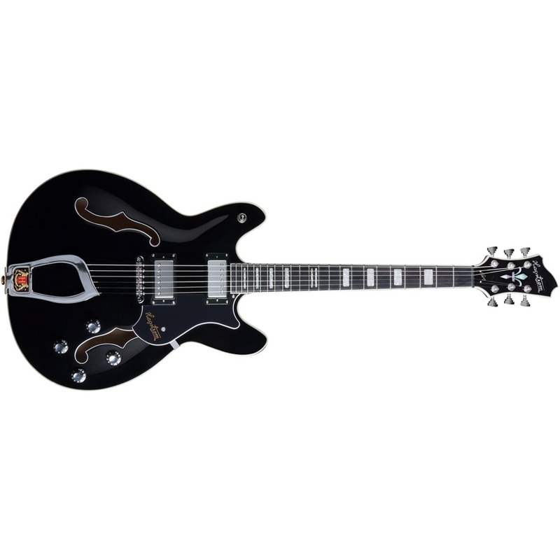 Guitarra De Cuerpo Semi-Hueco Hagstrom Viking Bk