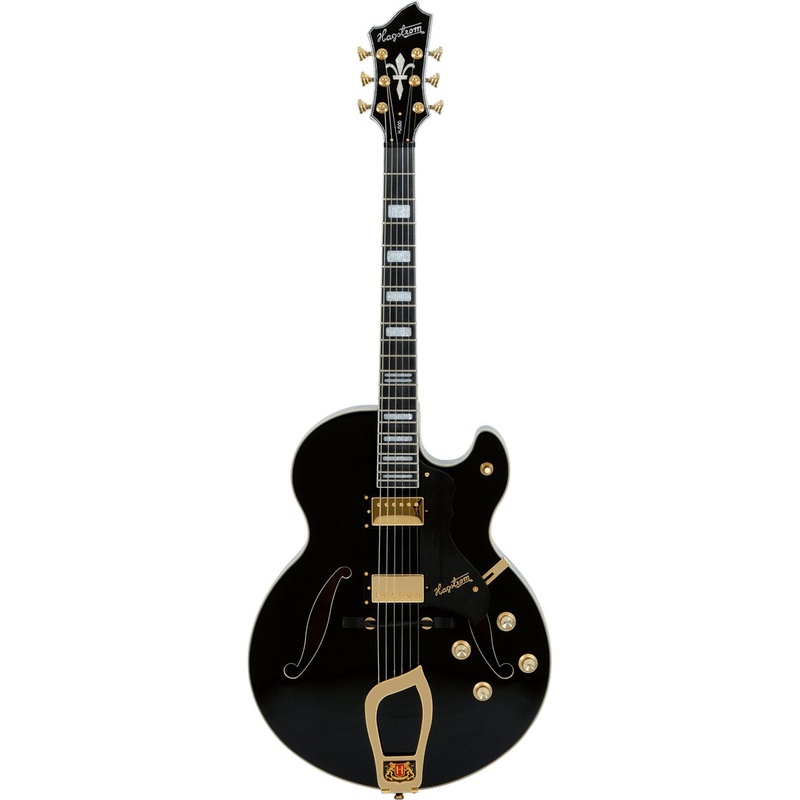Guitarra De Cuerpo Hueco Hagstrom Hj-500 Bk