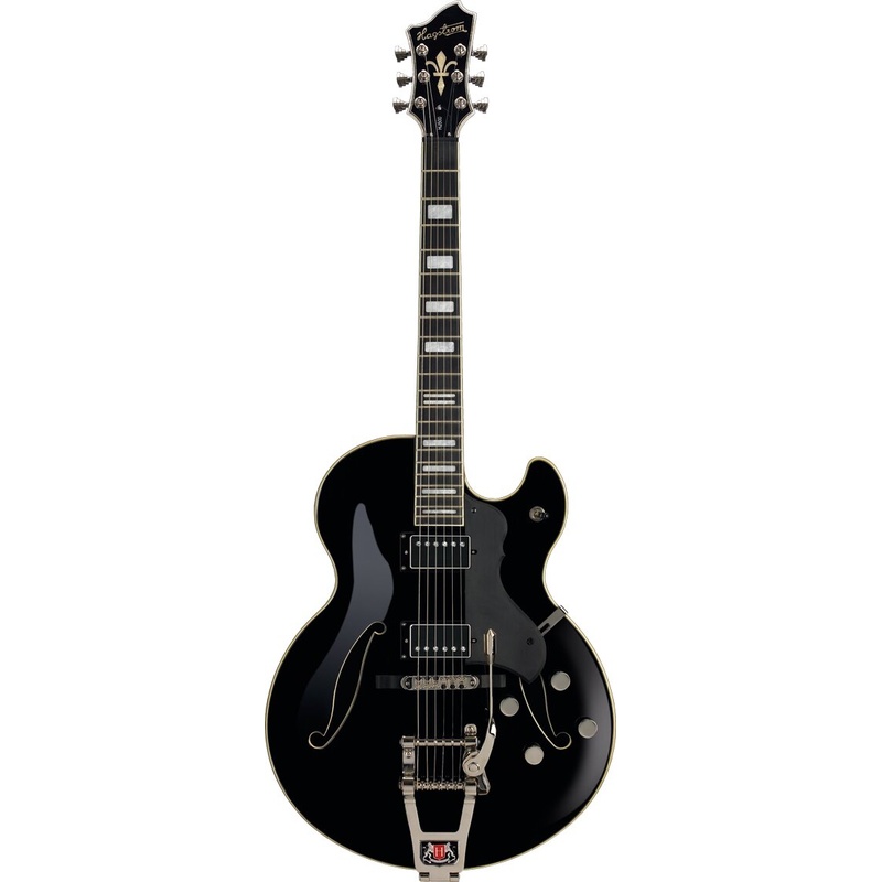 Guitarra De Cuerpo Hueco Hagstrom Tremar Hj-500 Bk