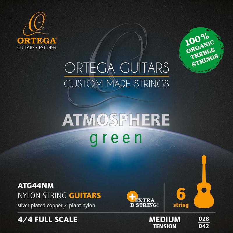 Cuerdas Guitarra Clásica Ortega Atmosphere Green Atg44Nm