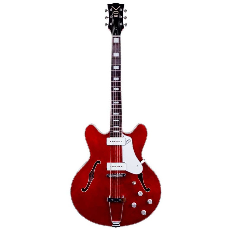 Guitarra Semi-Hueco Vox Bobcat V90 Cherry Red