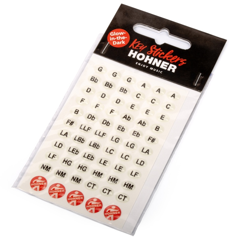 PEGATINA 3D HOHNER GLOW IN THE DARK TONO ARMÓNICAS