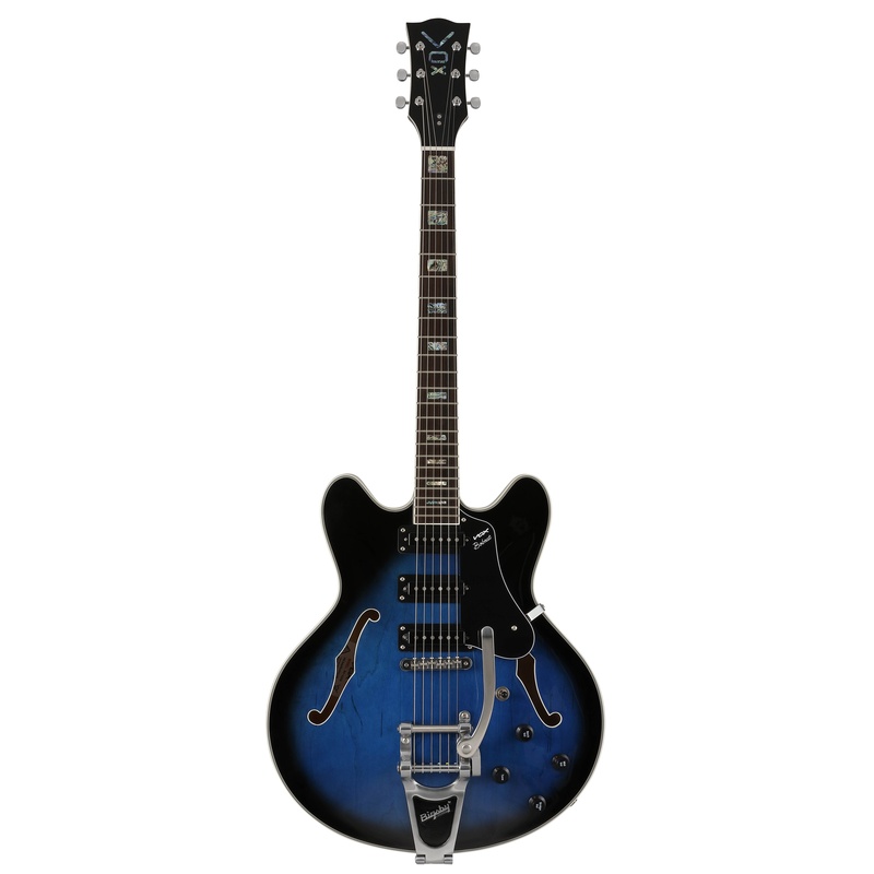 Guitarra Eléctrica Vox Bobcat S66 Bigsby Blue Burst