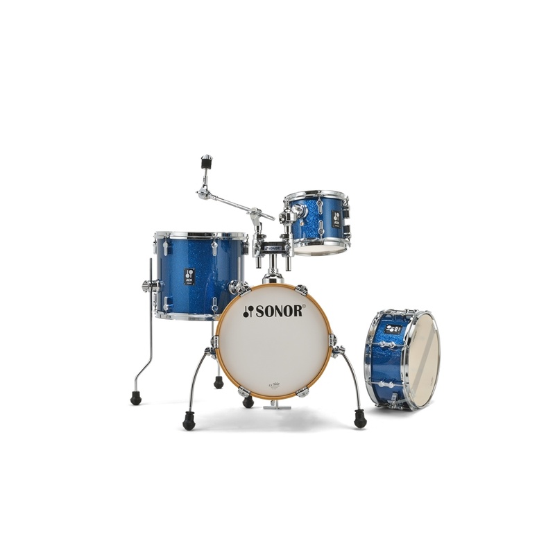 SET DE BATERÍA ACÚSTICA SONOR AQX MICRO BOS BLUE OCEAN SPARKLE