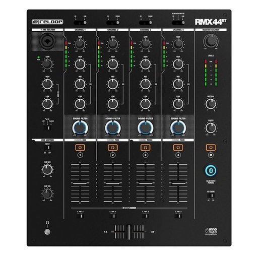 Mezclador De Dj Reloop Rmx44 Bt Bk