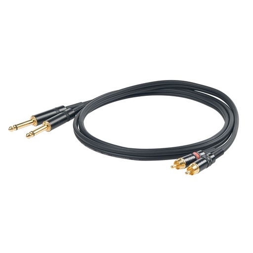 Cable De Audio Rca Proel Challenge 3M Bk