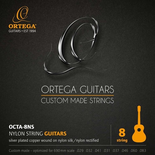 Cuerdas Gitarra Clásica Ortega Octa-8Ns