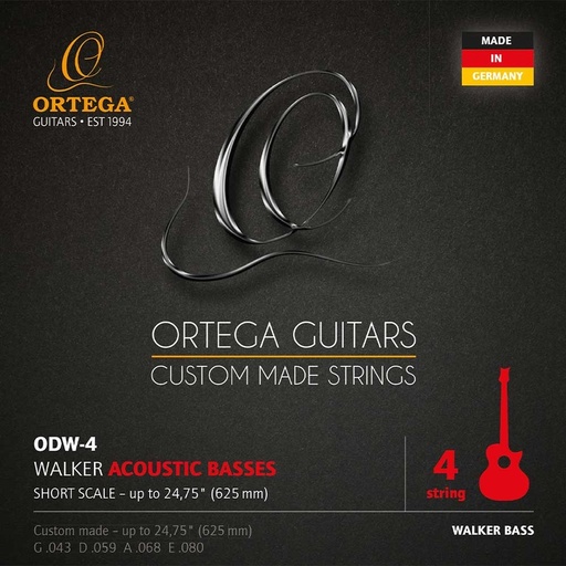Cuerdas Bajo Acustico Ortega Odw-4 D-Walker