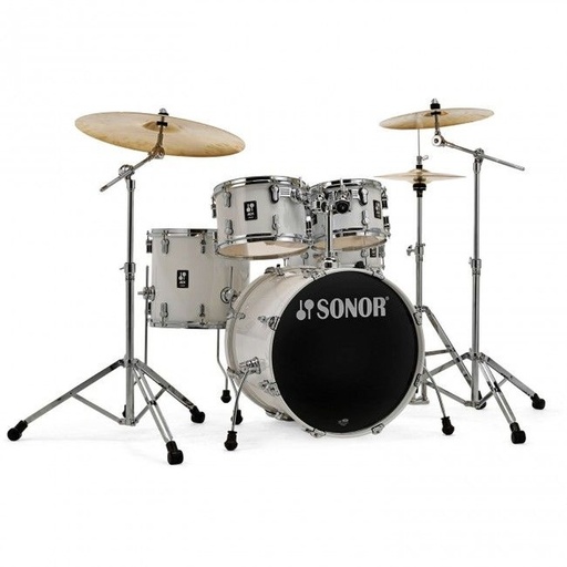 Set De Bateria Acustica Sonor Aq1 Studio Pw Wh