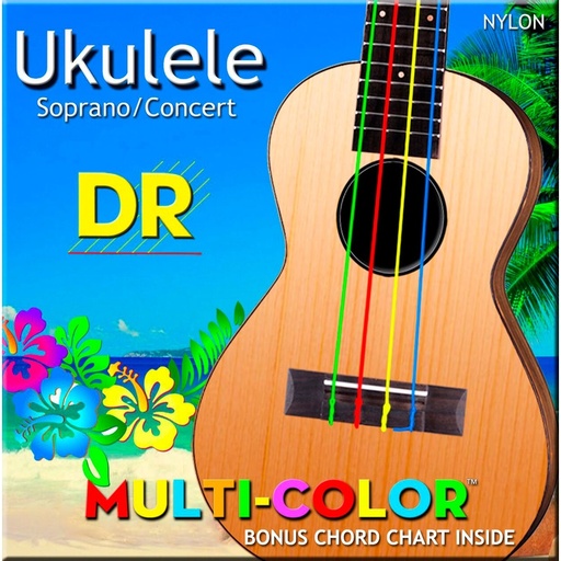 Cuerdas Ukelele Dr Umcsc Multicolor Soprano/Concert 24-30-36-26