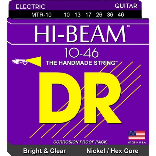 Cuerdas Guitarra Eléctrica Dr Mtr-10 Hi-Beam