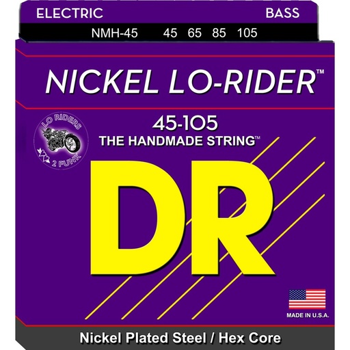 Cuerdas Bajo Dr Nmh-45 Nickel Lo-Rider