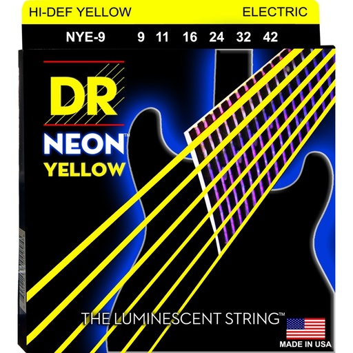 Cuerdas Gitarra Electrica Dr K3 Neon Yellow 9-11-16-24-32-42