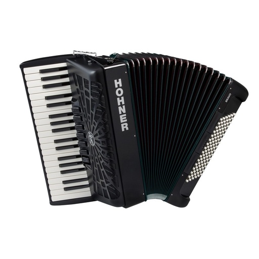 Acordeón De Piano Hohner Bravo Iii 96 Silentkey Bk