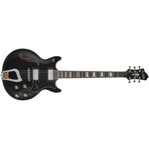 Guitarra De Cuerpo Semi-Hueco Hagstrom Alvar Bk