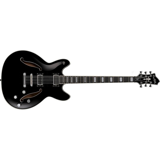 Guitarra Semi-Hueco Hagstrom Viking Dlx Baritone Bk