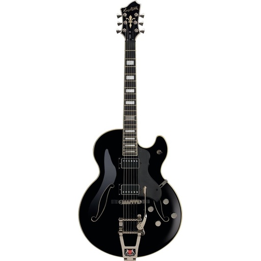 Guitarra De Cuerpo Hueco Hagstrom Tremar Hj-500 Bk