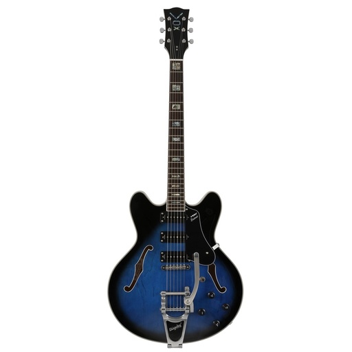Guitarra Eléctrica Vox Bobcat S66 Bigsby Blue Burst